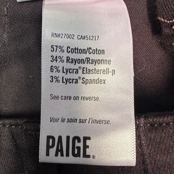 Paige Mayslie Jogger Pants Vintage Black Cherry Burgundy Size 31 NWT - Picture 9 of 10